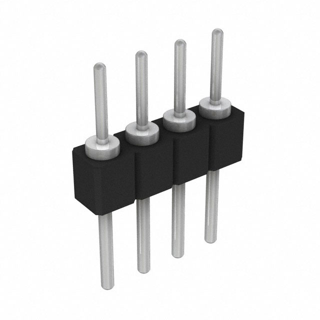 CONN HEADER VERT 4POS 2.54MM