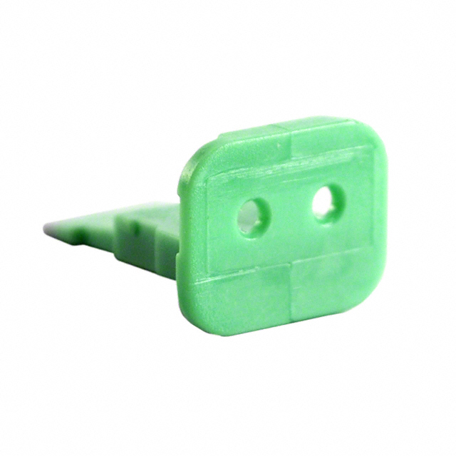 CONN PLUG WEDGE 2POS GREEN