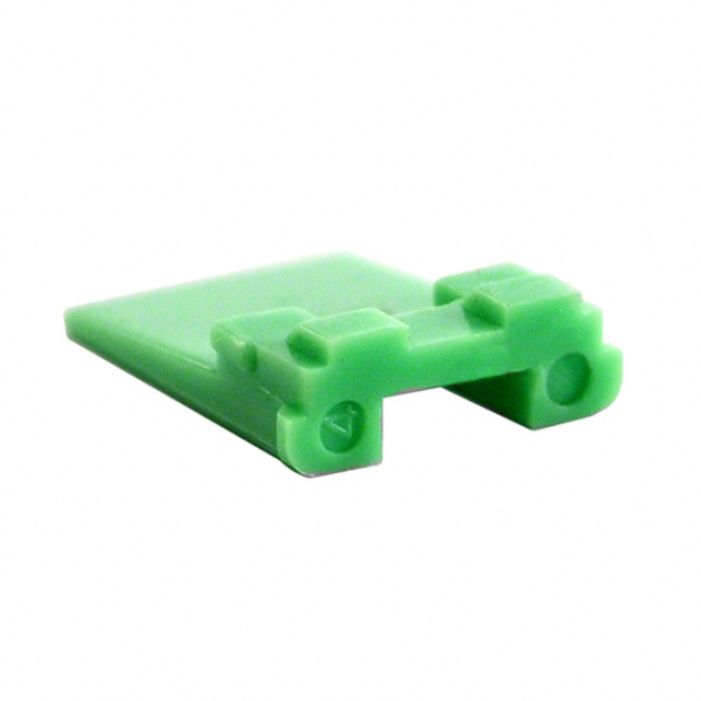 CONN RCPT WEDGE 2POS GREEN