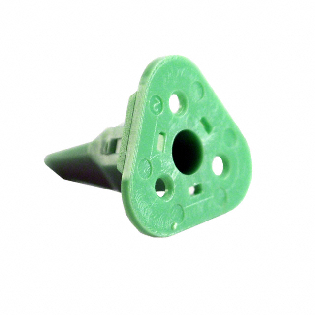 CONN PLUG WEDGE 3POS GREEN