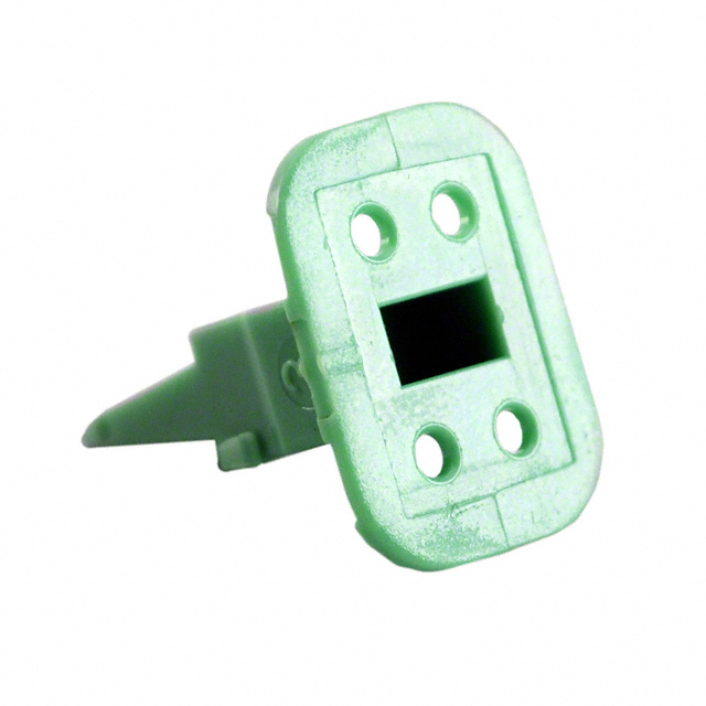 CONN PLUG WEDGE 4POS GREEN