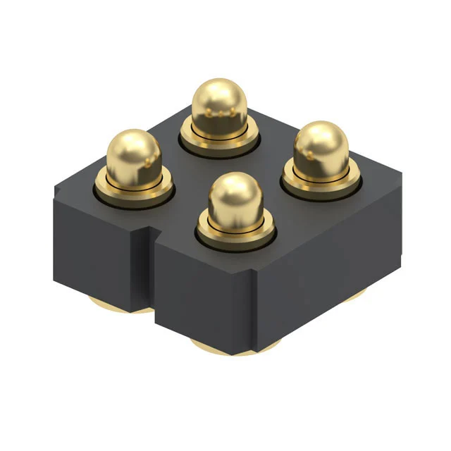 CONN SPRING PISTON 4POS SMD CONN SPRING PISTON 4POS SMD