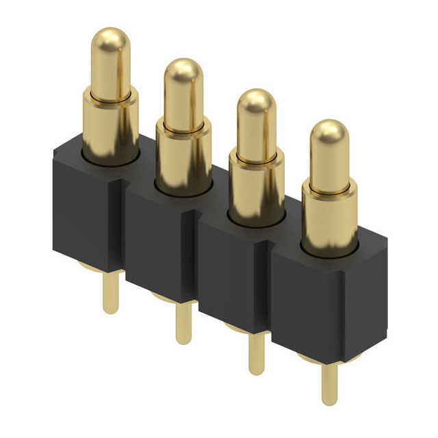 CONN SPRING PISTON 4POS PCB