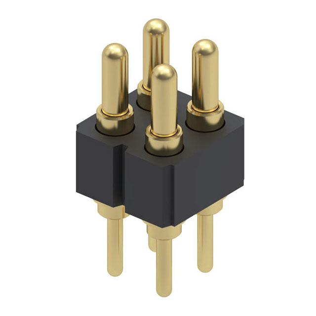 CONN SPRING PISTON 4POS PCB