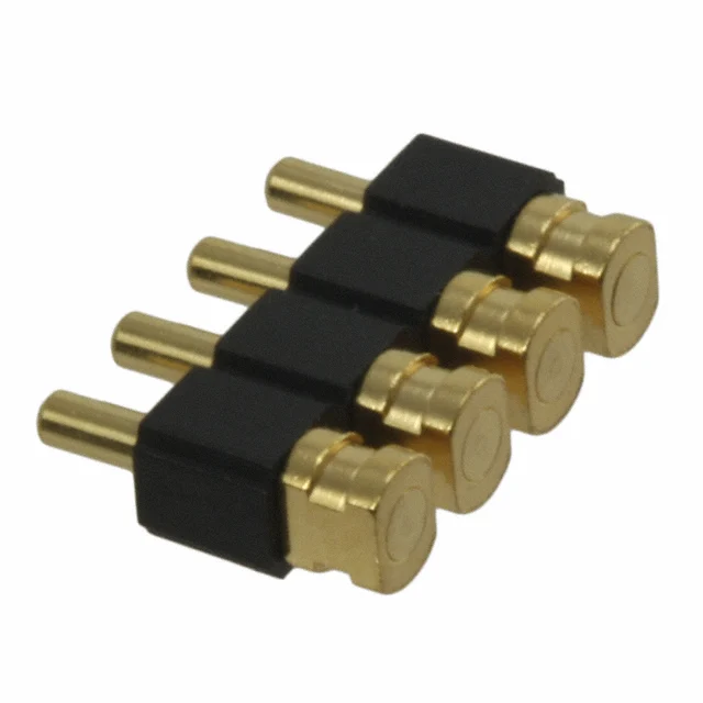 CONN SPRING PISTON 4POS R/A SMD CONN SPRING PISTON 4POS R/A SMD