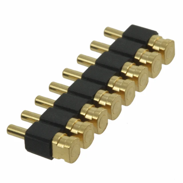 CONN SPRING PISTON 8POS R/A SMD