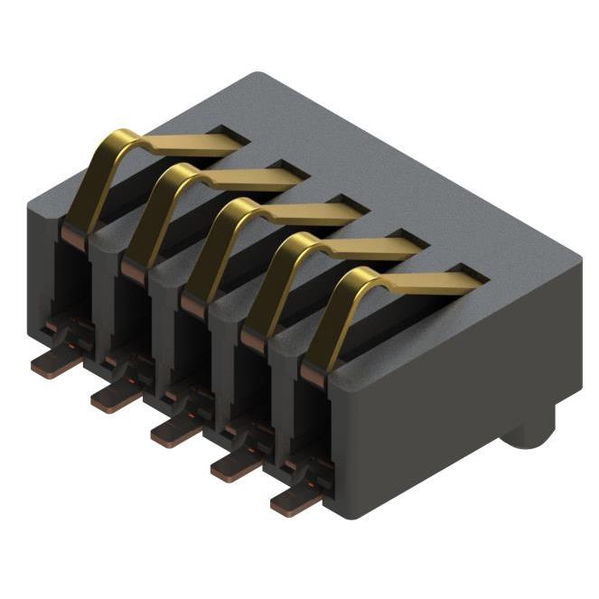 5 POS BATTERY 1.27MM PITCH