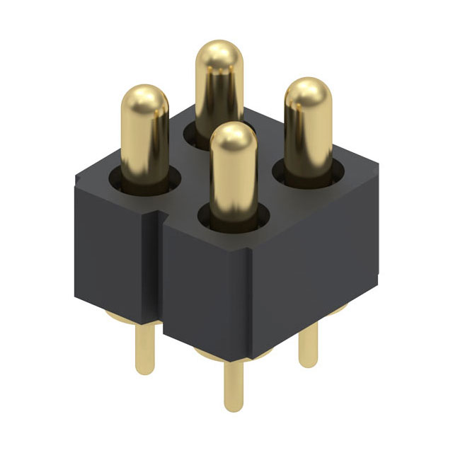 CONN SPRING PISTON 4POS PCB