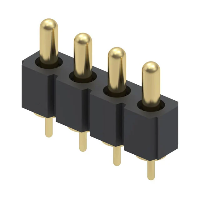 CONN SPRING PISTON 4POS PCB