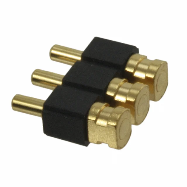 CONN SPRING PISTON 3POS R/A SMD