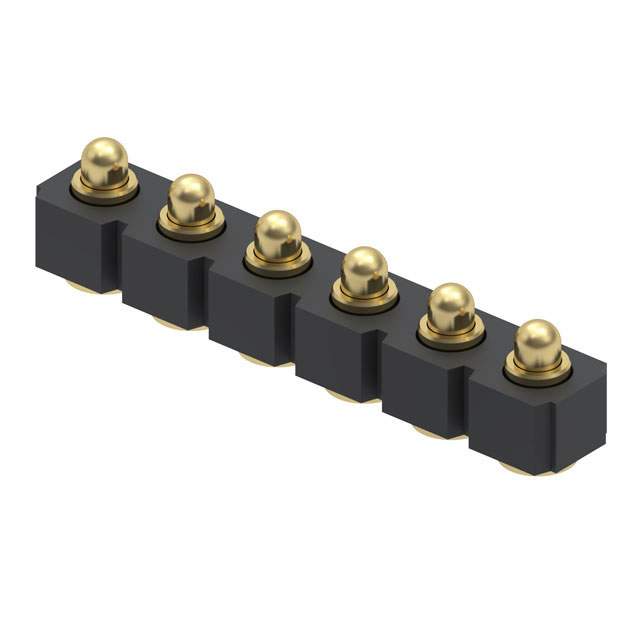 CONN SPRING PISTON 6POS SMD