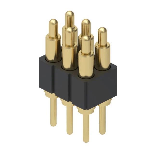 CONN SPRING PISTON 6POS PCB