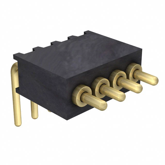 CONN SPRING PISTON 4POS R/A PCB CONN SPRING PISTON 4POS R/A PCB