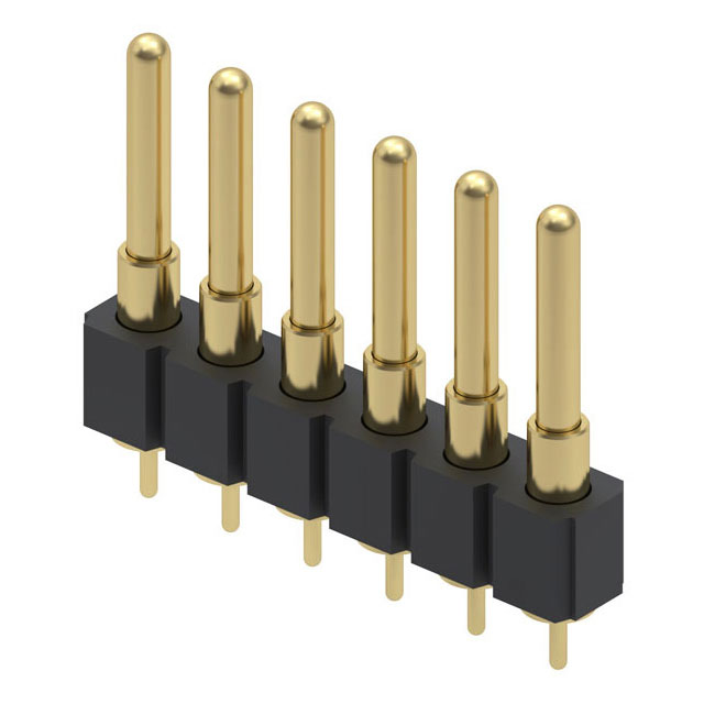 CONN SPRING PISTON 6POS PCB