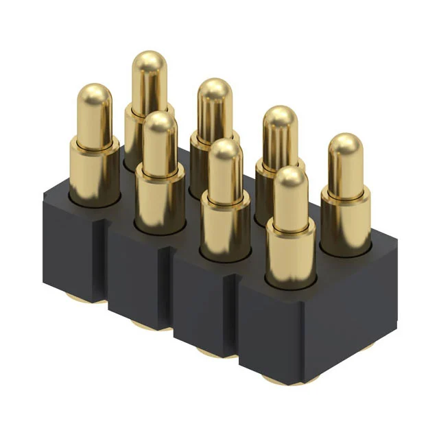 CONN SPRING PISTON 8POS SMD