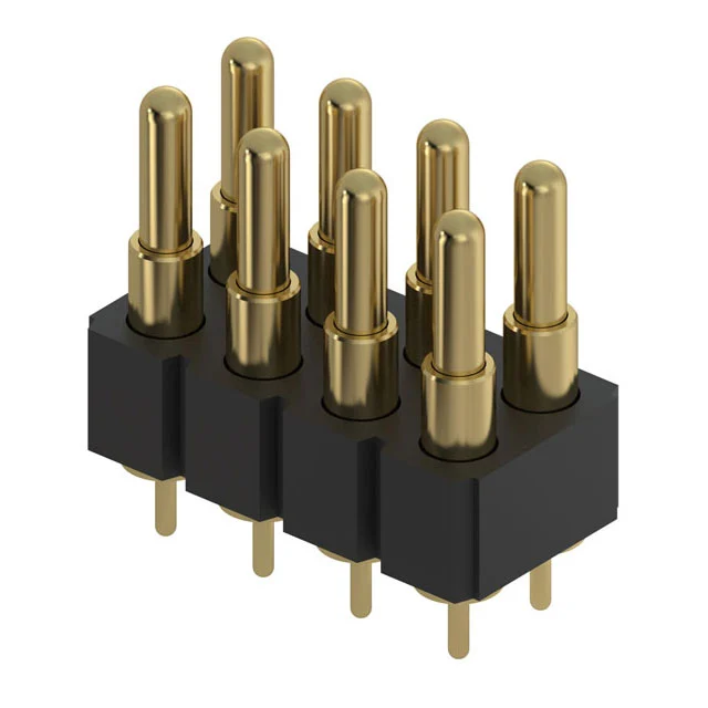 CONN SPRING PISTON 8POS PCB