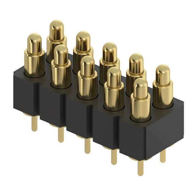 CONN SPRING PISTON 10POS PCB
