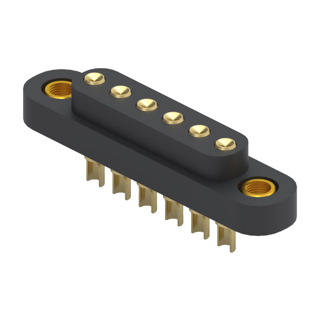 CONN SPRING TARGET 6POS SLD PCB