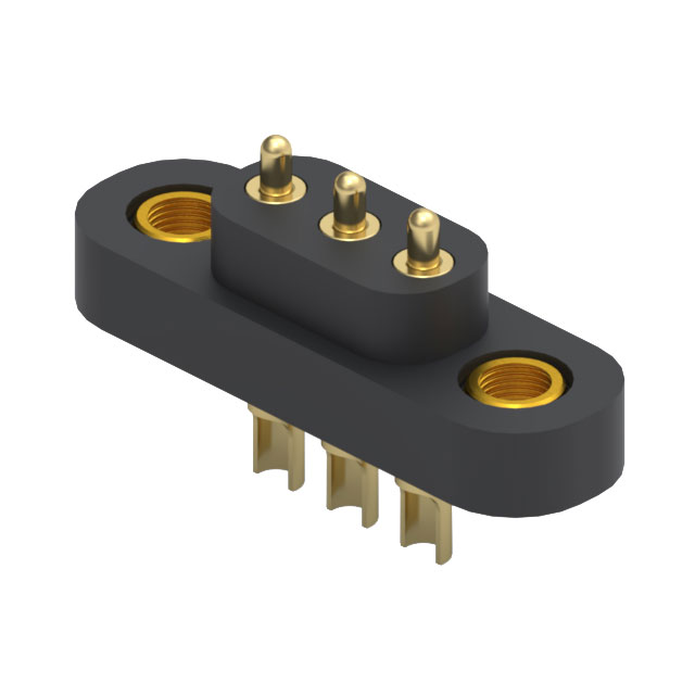 CONN SPRING PISTON 3POS SLD PCB