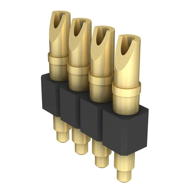 CONN SPRING PISTON 4POS SLD PCB CONN SPRING PISTON 4POS SLD PCB