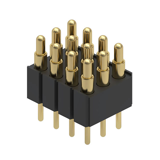 CONN SPRING PISTON 12POS PCB