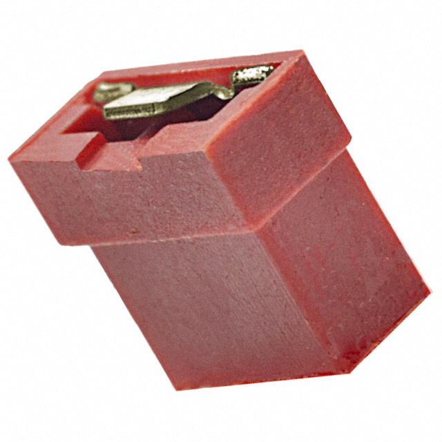 CONN JUMPER SHORTING GOLD RED