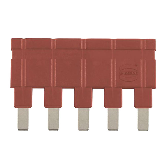 JUMPER ACROSS 1X5 RED 16A