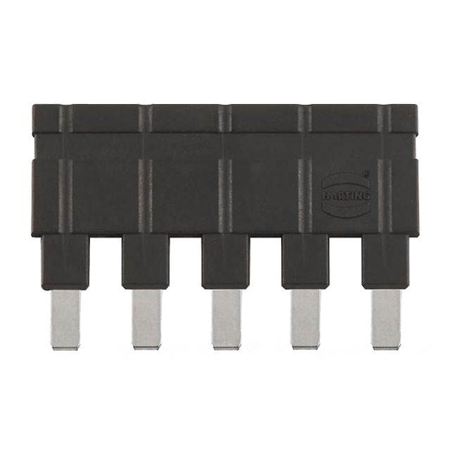 JUMPER ACROSS 1X5 BLACK 16A