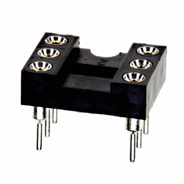 CONN IC DIP SOCKET 6POS GOLD