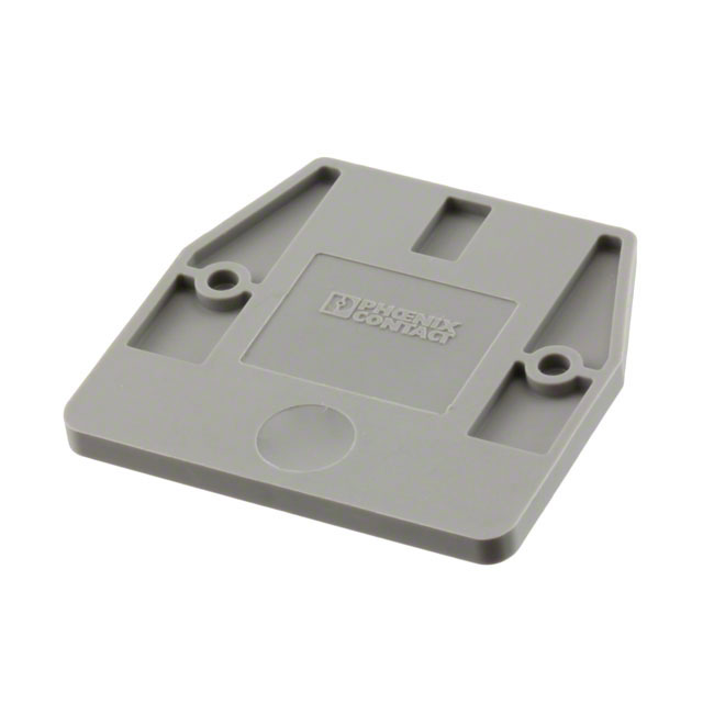 CONN TERM BLK END PLATE GRAY