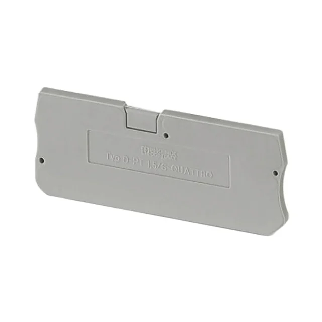 CONN TERM BLK END PLATE GRAY