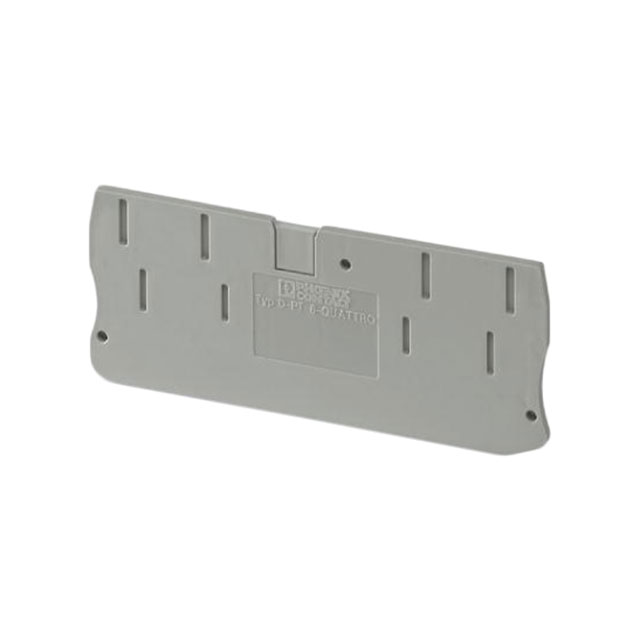 CONN TERM BLK END PLATE GRAY