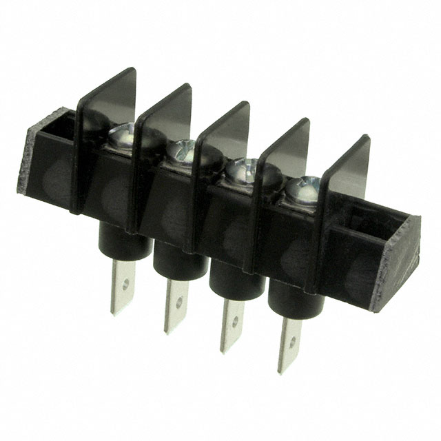 CONN BARRIER STRIP 4CIRC 0.375"