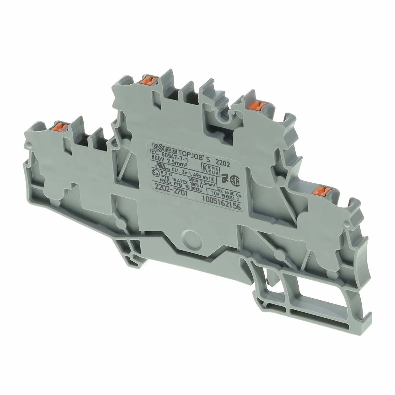 DOUBLE-DECK TERMINAL BLOCK; WITH