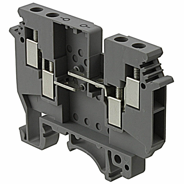 CONN TERM BLK FEED THROUGH GRAY