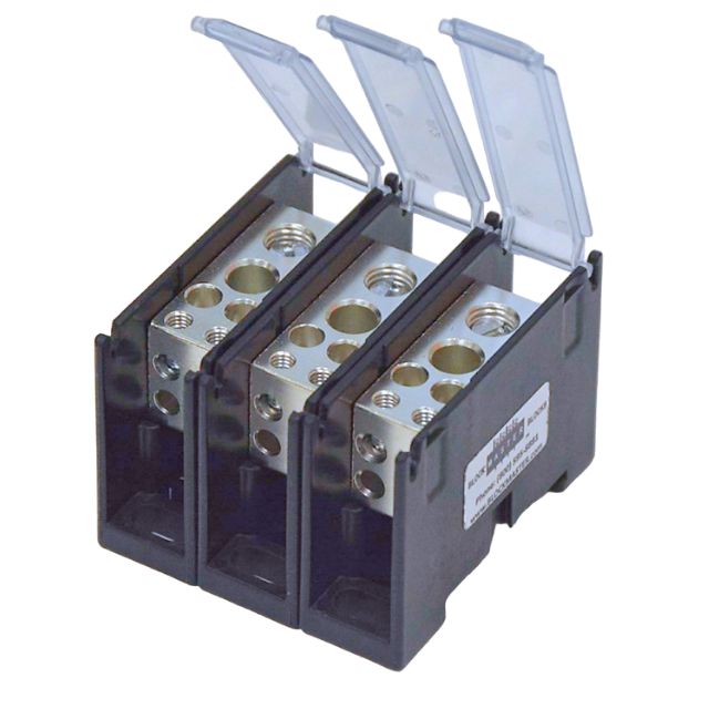 3 Pos, 4 Screws, 600V 115A, cove