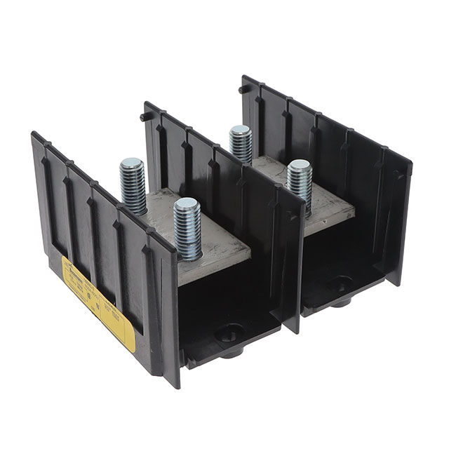 POWER STUD BLOCK 2POS 600A 600V