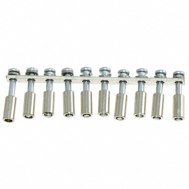 JUMPER TERM BLK 10POS ROUND PIN