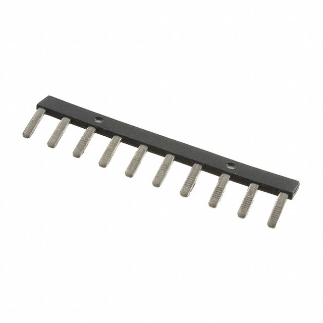 JUMPER TERM BLK 10POS FLAT PIN