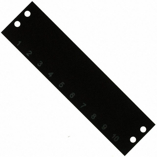 BARRIER BLK MARKER STRIP 10POS