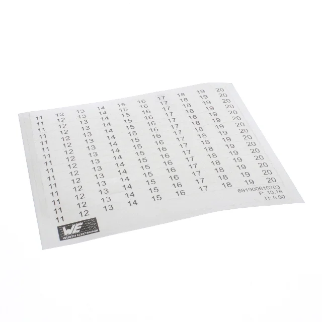 ADHESIVE MARKER CARD HORIZONTAL