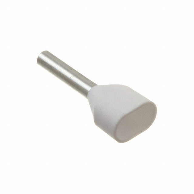 CONN FERRL DIN 2X20AWG WHT CONN FERRL DIN 2X20AWG WHT