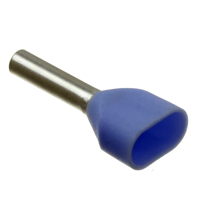 CONN FERRULE 2X18AWG BLUE