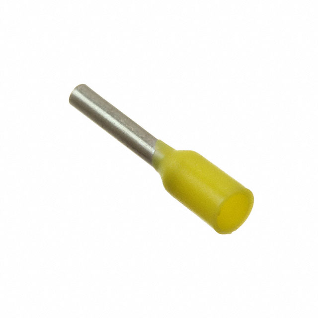 CONN FERRULE 24AWG YLW