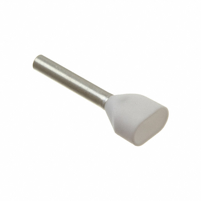 CONN FERRULE 2 X 18AWG WHT