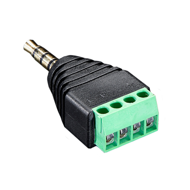 ADAPT 1/8" PLG TO TERM BLK 4POS