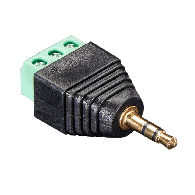 ADAPT 1/8" PLG TO TERM BLK 3POS