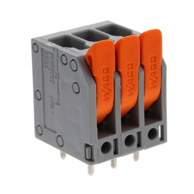 PCB TERMINAL BLOCK; LEVER; 4 MM;