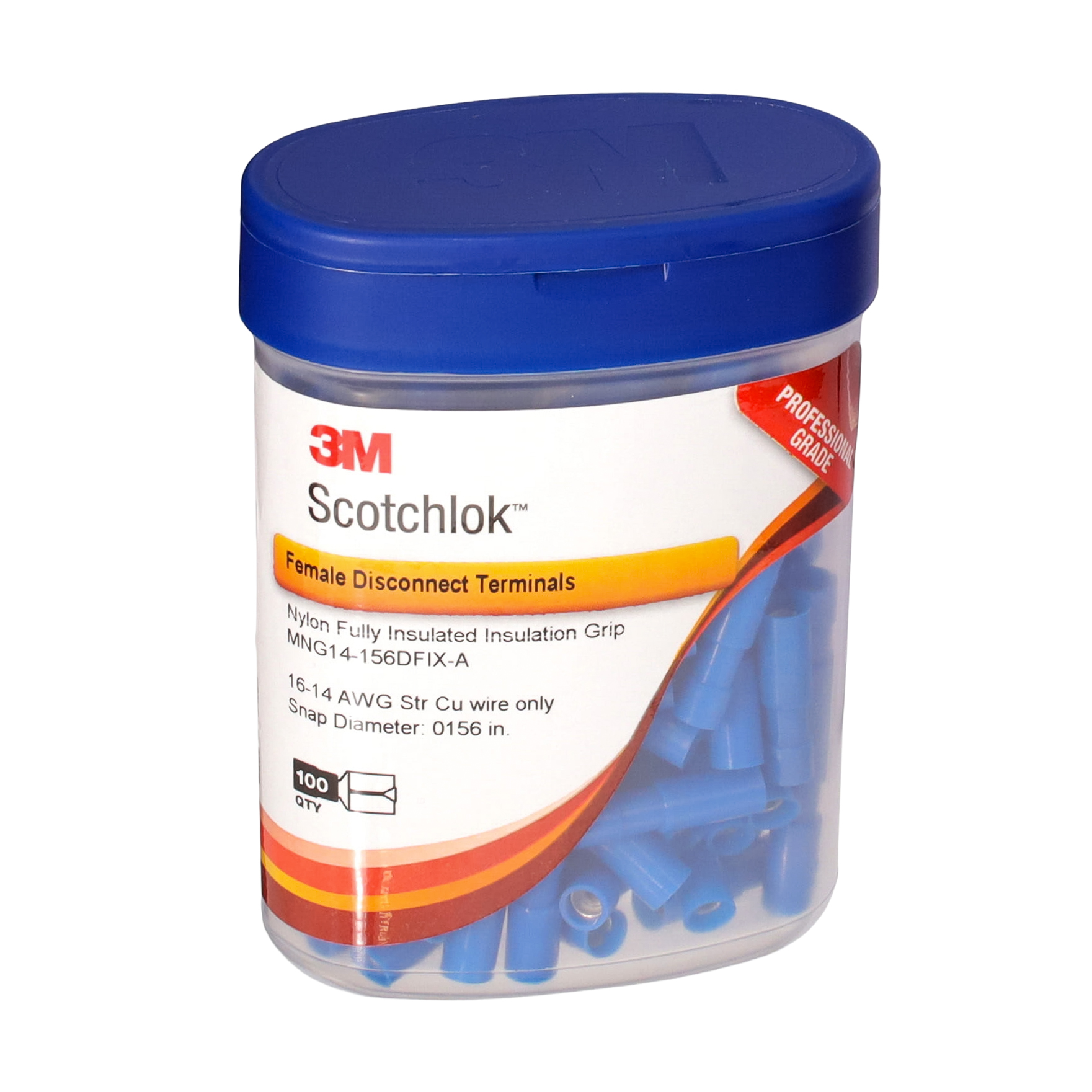 CONN TERM RCPT 14-16AWG 100PC