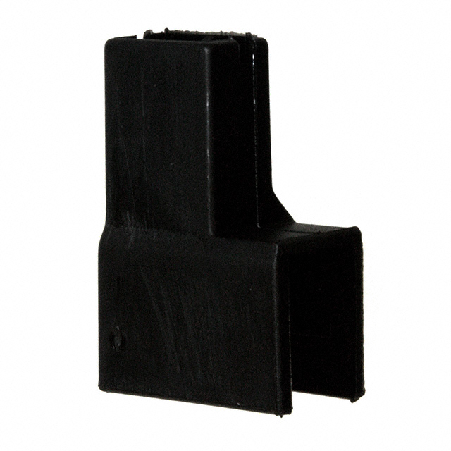 CONN RCPT HSG 0.25 1POS BLACK